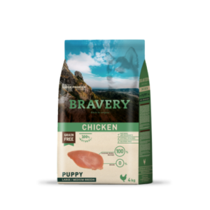 Bravery Medium Large Puppy Pollo 4kg