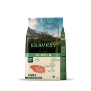 Bravery Medium Large Adulto Pollo 4kg