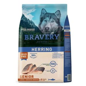 Bravery Medium Large Adulto Senior Herring 4kg