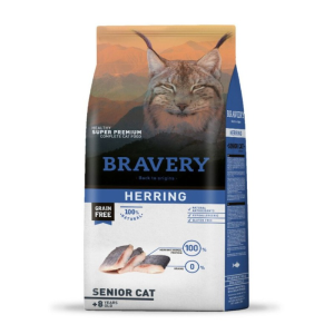 Bravery Gato Senior +8 Herring 7 kg.