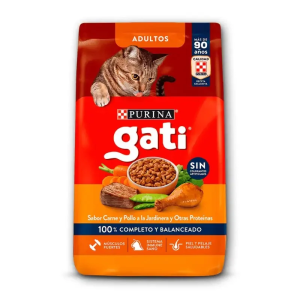 Gati Adulto sabor Carne y Pollo 15 kg.